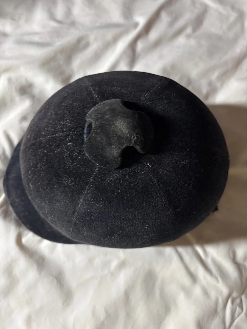 Vintage Black Velvet Riding Hat